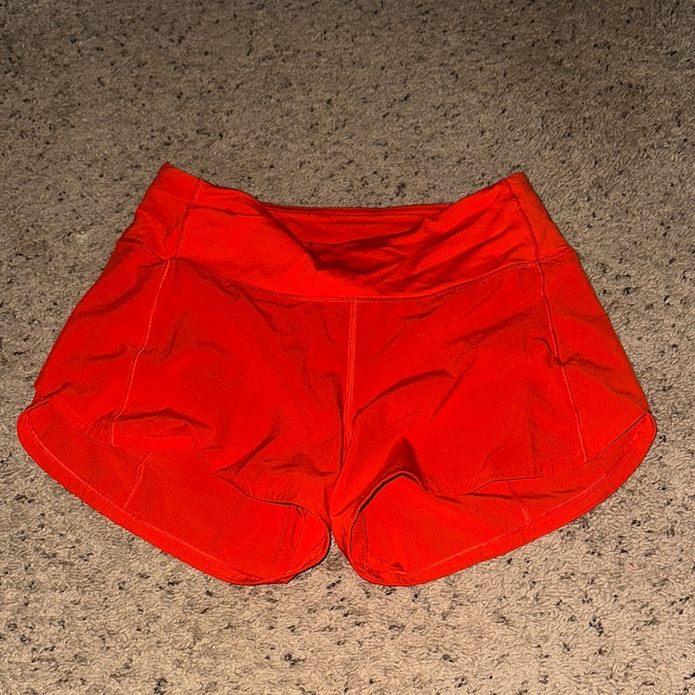 Women's Red Athletic Shorts